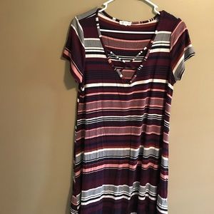 Striped T-shirt dress